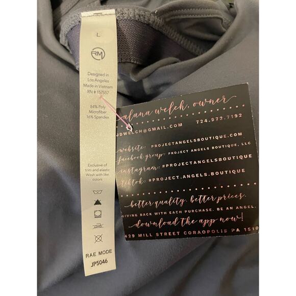 Rae Mode women's activewear athletic mini romper with shorts and bra insert - Picture 3 of 5